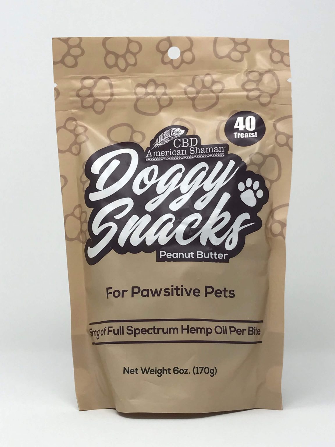 CBD American Shaman Doggy Snacks Peanut Butter 5 MG - Best CBD Planet